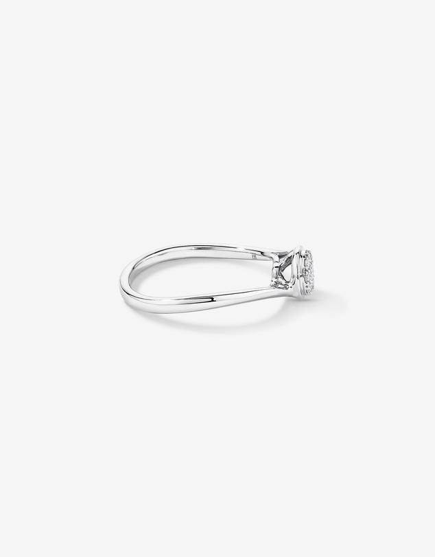 Michael Hill - 0.12 TW Diamond Promise Ring in Sterling Silver