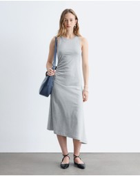 & Other Stories - Ruche Asymmetric Midi Dress