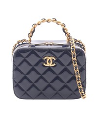 Pre-Loved by Azura Reborn - Pre-Loved CC Quilted Patent Vanity Case