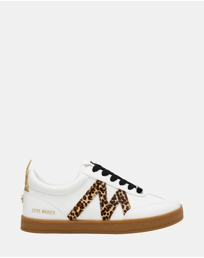 Steve Madden - Degree White/Leopard Sneakers
