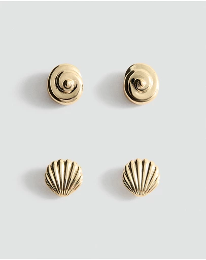M.N.G - Shell Design Earring Pack