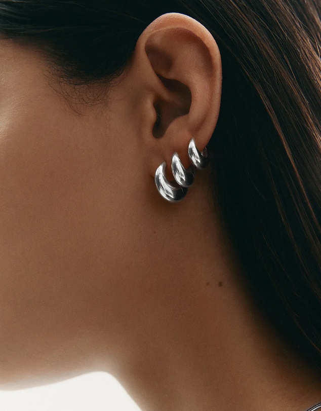 Kirstin Ash - Indigo Hoops Small