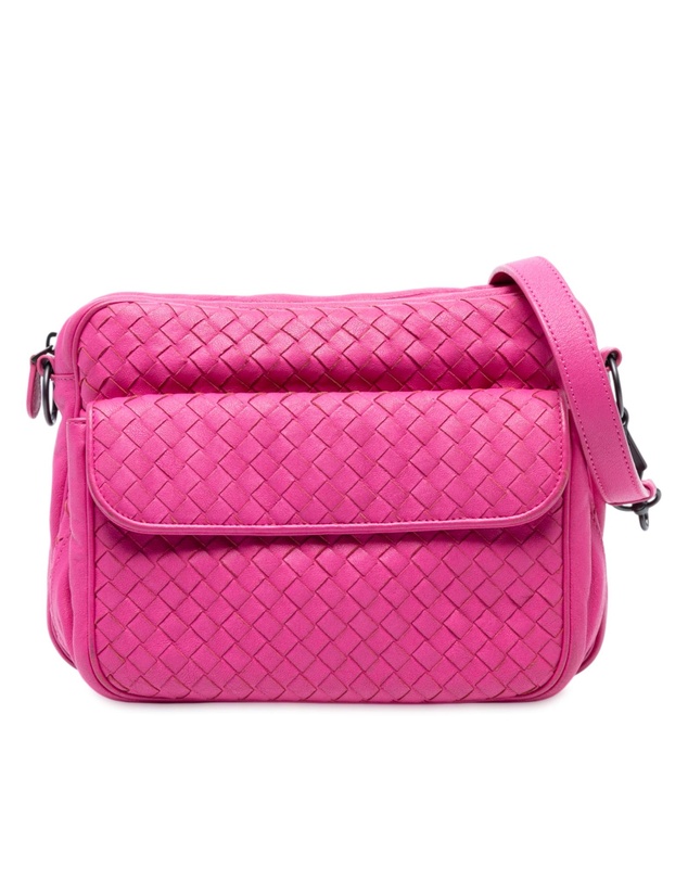 Pre-Loved by Azura Reborn - Pre-Loved Nappa Intrecciato Front Pocket Messenger Bag