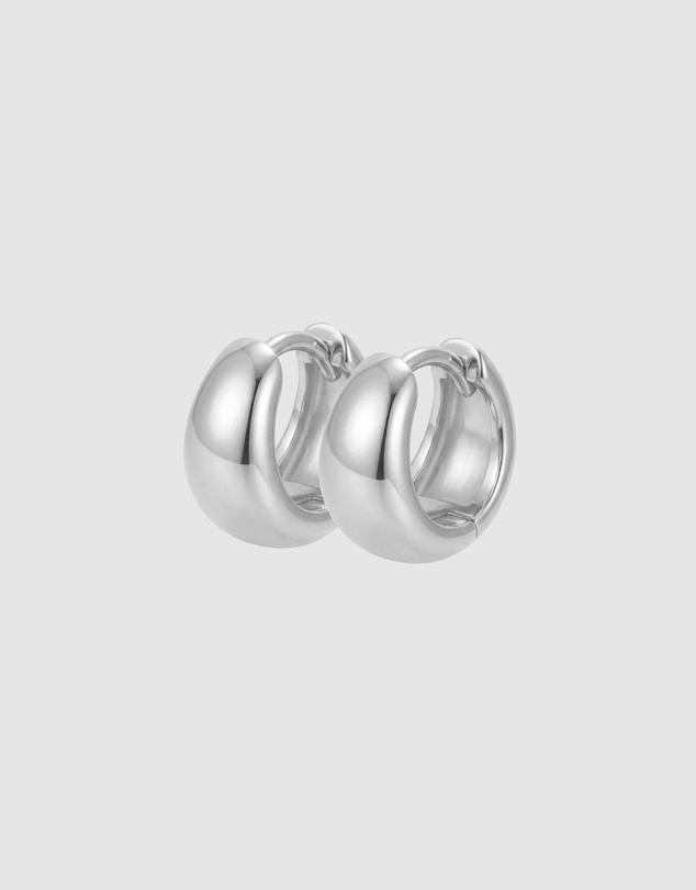 HOUSE OF SLANI - Classic Silver Selene Hoops