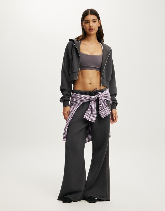 Cotton On Body Active - Active Raw Edge Wide Leg Sweatpants