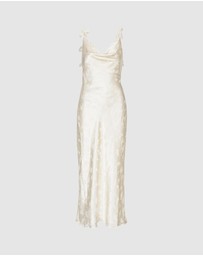 ROTATE - Satin Midi Dress