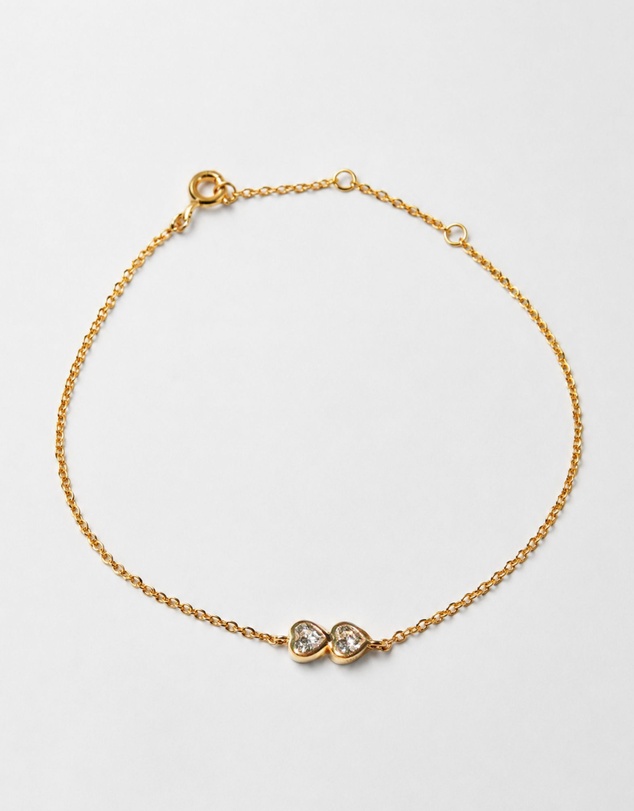 SAINT VALENTINE - Two Of A Kind Heart Bracelet - Gold