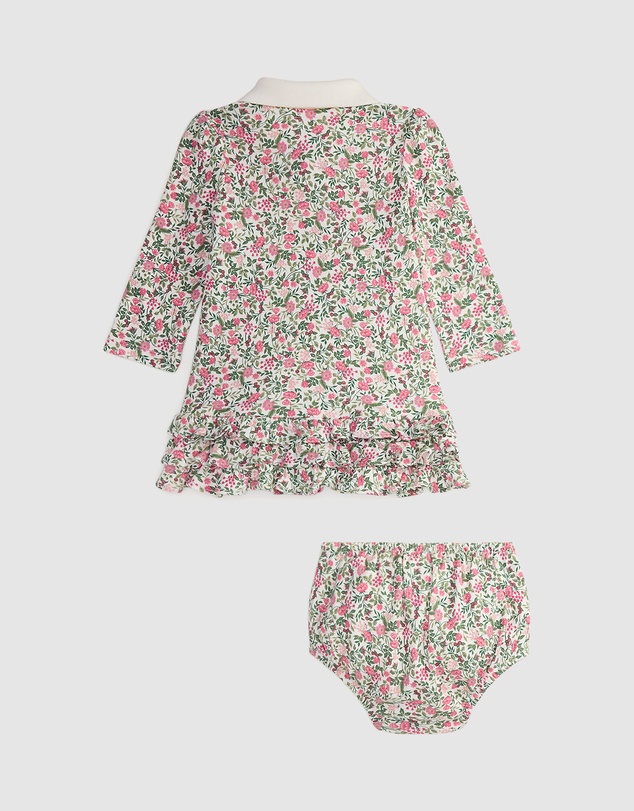 Polo Ralph Lauren - Floral Soft Cotton Polo Dress & Bloomers - Babies