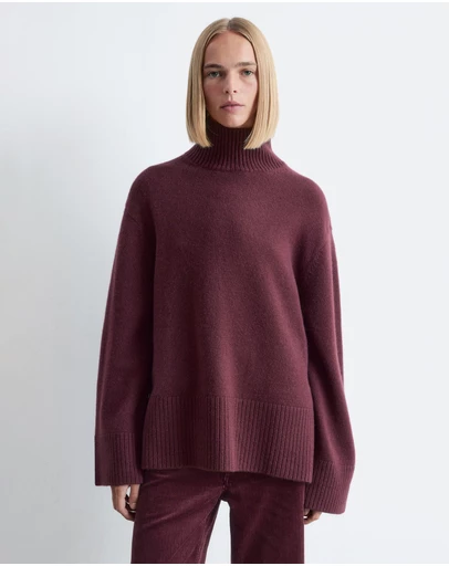 & Other Stories - Oversized Turtleneck Wool Jumper