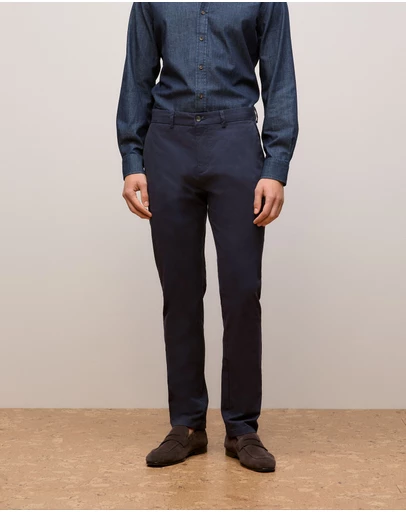 Trenery - Regular Fit Chino Pant in Navy