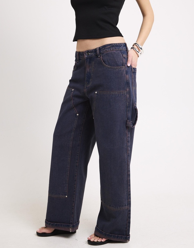 Neon Hart - Baggy Double Knee Carpenter Denim Jeans