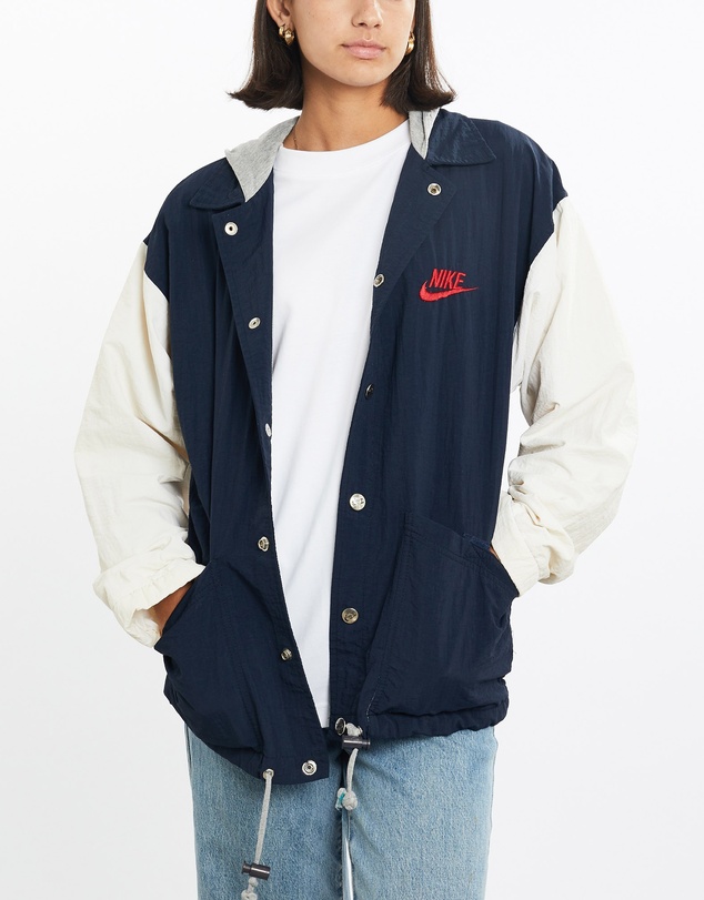 Vintage by The Real Deal - Pre Loved - Vintage 90s Nike Athletic Hooded Coaches Jacket
