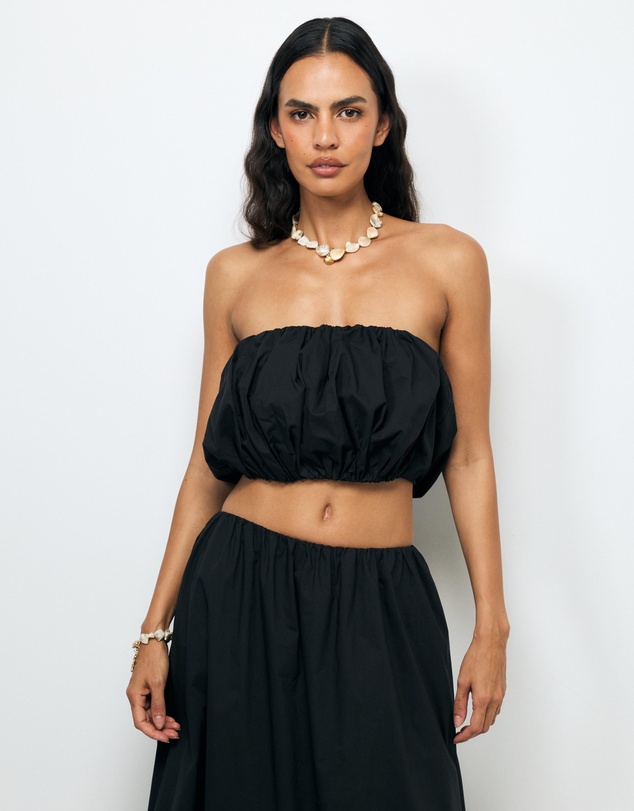 AERE - Quill Strapless Top