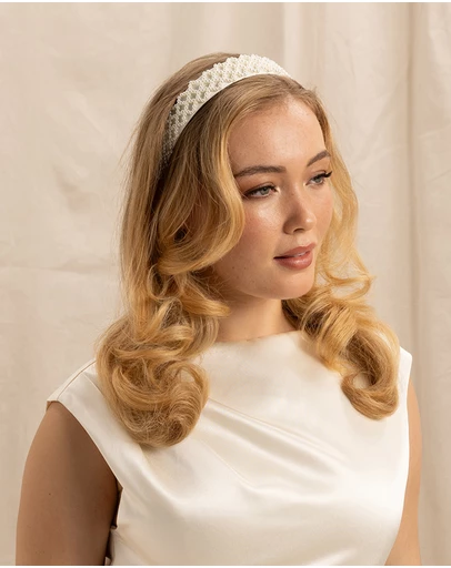 Morgan & Taylor - Angela Headband in White