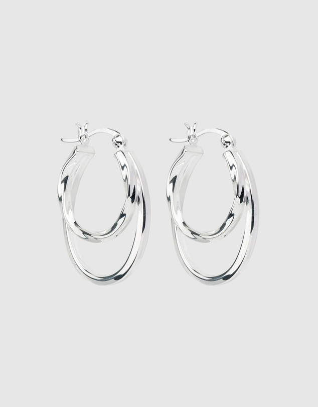 Najo - Sea of Change Silver Hoop Earrings