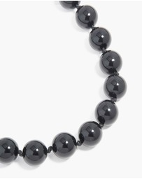 Lovisa - Silver Black Beaded Necklace