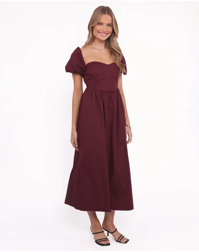 Petal & Pup - Remira Midi Dress - Cherry