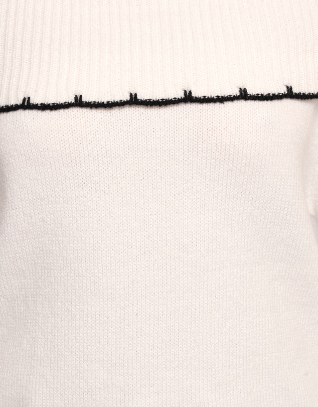 Petal & Pup - Yoana Off Shoulder Knit Sweater - White
