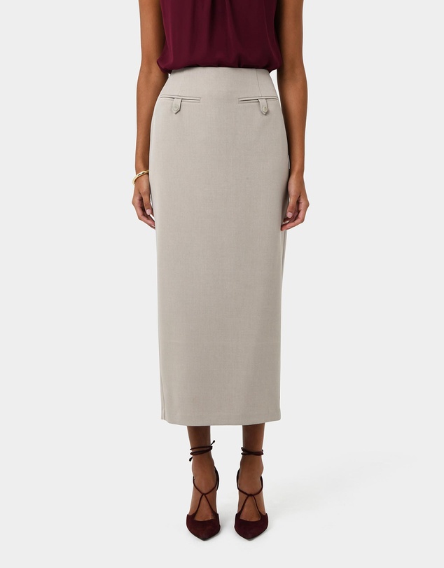 Forcast - Milla Column Midi Skirt