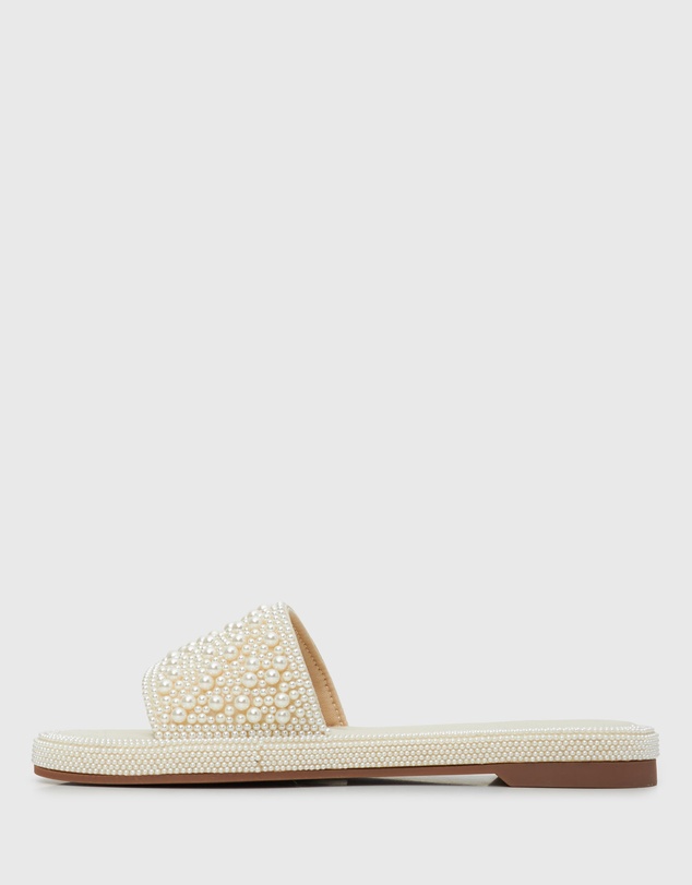 Betts - Apollo Pearl Embellished Slides