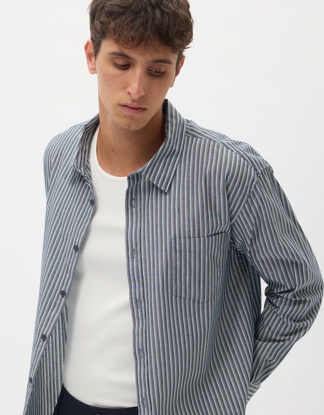 AERE - Summer Cotton Stripe Shirt