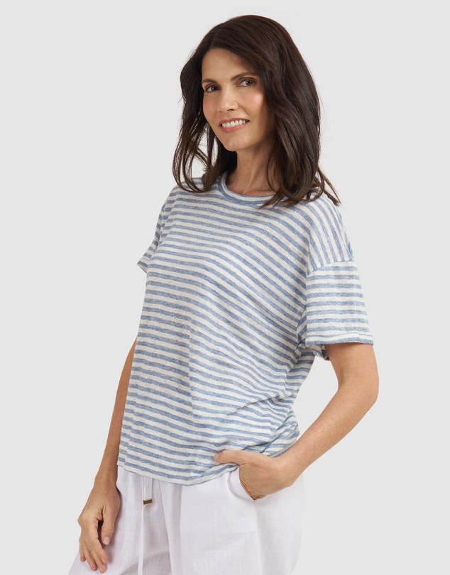 CAMIXA - Francy Linen Jersey T-Shirt Top