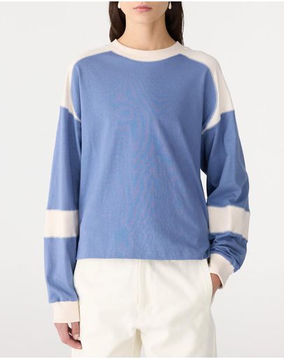 Vintage Blue & Ecru