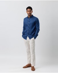 Brooksfield - Linen Casual Long Sleeve