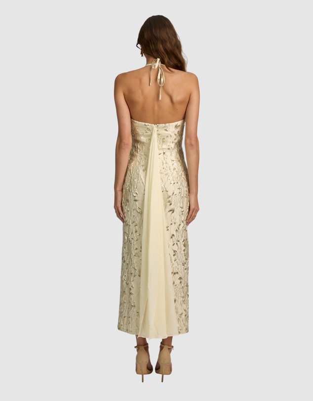 Romance by Honey and Beau - Crechia Jacquard Midi Dress