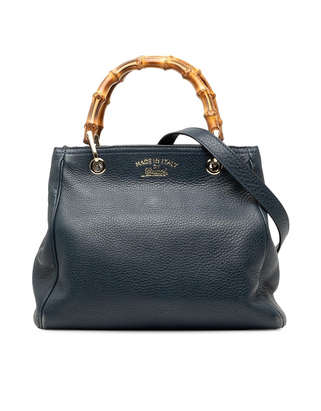 Pre-Loved by Azura Reborn - Pre-Loved Small Calfskin Bamboo Shopper Satchel