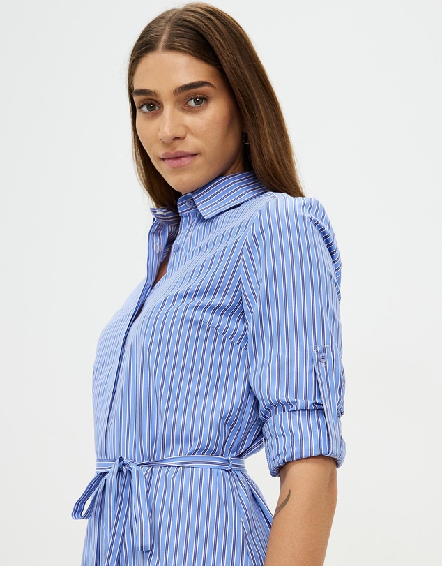 Farage - Olvia Double Stripe Shirt Dress