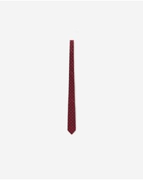 Calibre - Silk Polkadot Tie Burgundy Combo