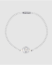 Georgini - Majesty Freshwater Pearl And Cubic Zirconia Bracelet Silver