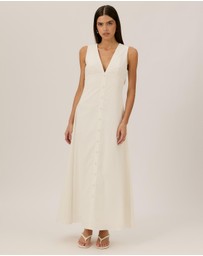 Tussah - Saphira V Neck Midi Dress