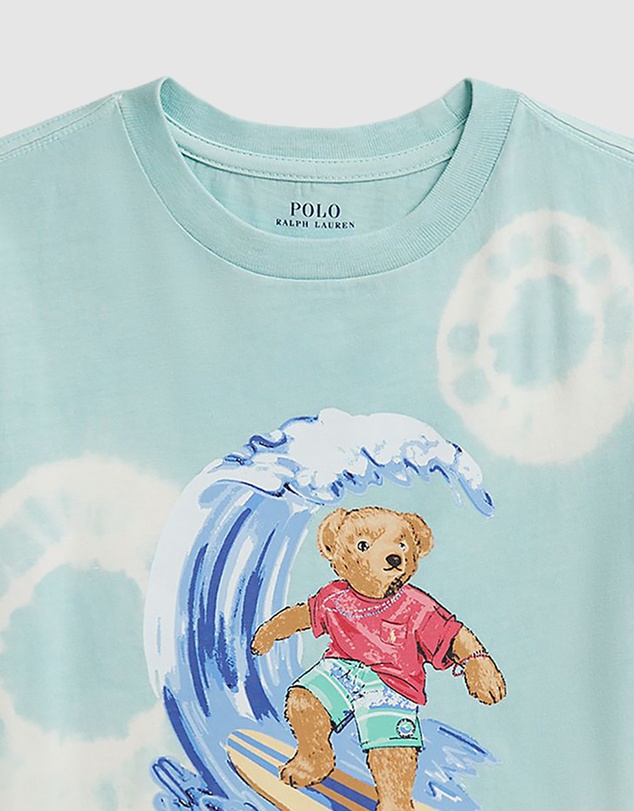 Polo Ralph Lauren - Tie-Dye Polo Bear Cotton Tee - Babies-Kids