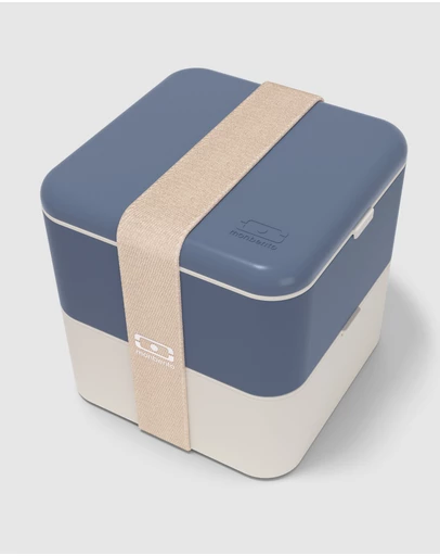 Monbento - Monbento Mb Square Bento Box - Blue Natural