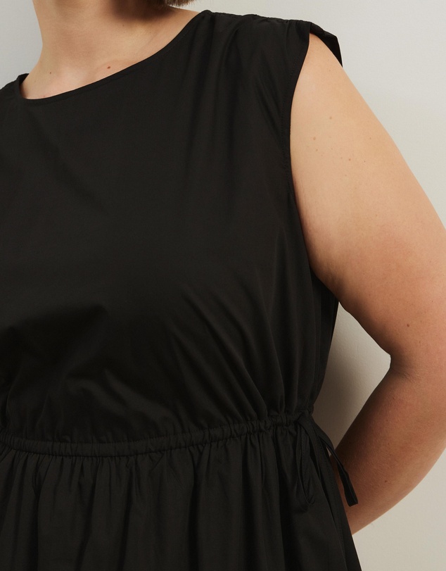 Atmos&Here Curvy - Cora Drawstring Poplin Midi Dress
