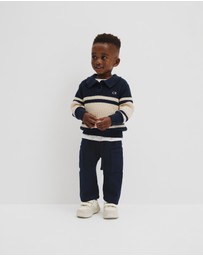 Country Road - Stripe Collared Knit