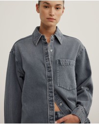Witchery - Boxy Long Sleeve Denim Shirt