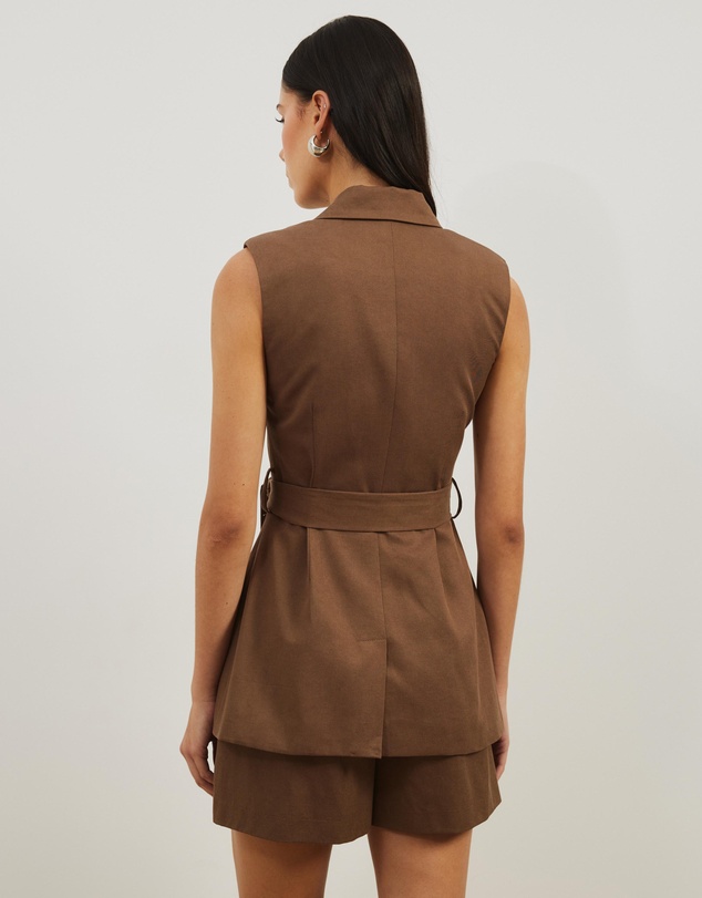 Atmos&Here - Naya Longline Tailored Tie Vest