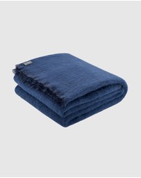 St Albans - Alpaca Throw Blanket Atlantic