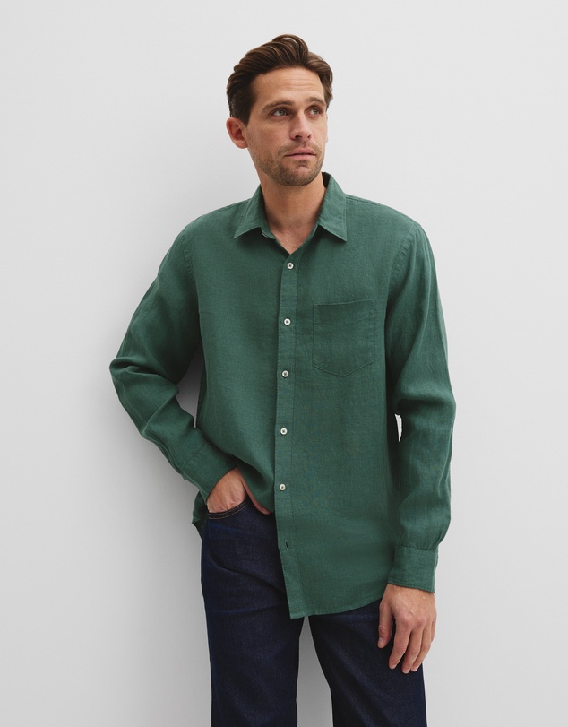 Country Road - Organically Grown Linen Regular Fit Shirt