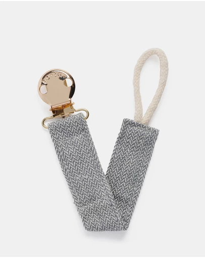 portier - Petite Pacifier Clip - Light Grey