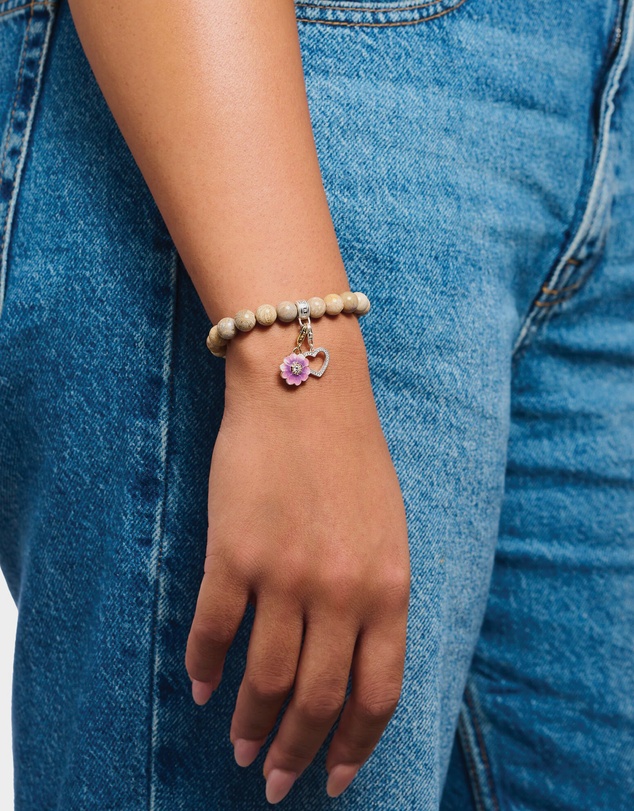 THOMAS SABO - THOMAS SABO Violet Flower Gold Charm