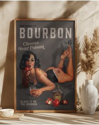Olive et Oriel - Babes Of Bourbon Vol 6 Choose Your Poison Sexy Pinup by The Whiskey Ginger Art Print