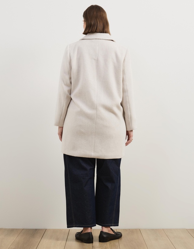 Atmos&Here Curvy - Romy Wool Blend Coat