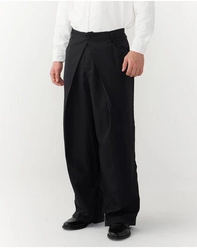 Justin Cassin - Merin Double Pleated Wide Pants