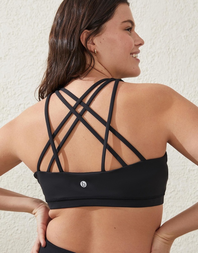 Cotton On Body Active - Recycled Strappy Sports Crop Top