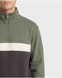 Academy Brand - Academy Contrast 1/4 Zip Sweat