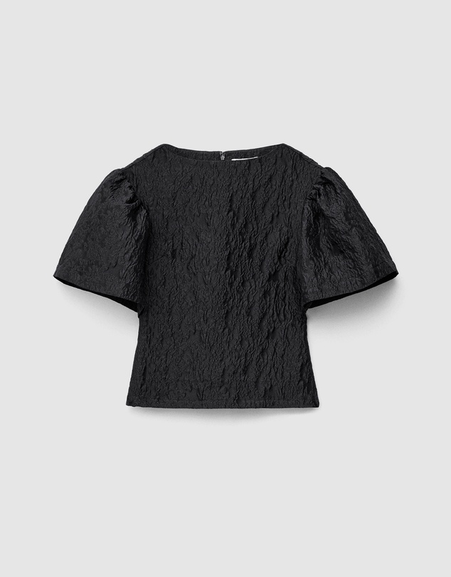 & Other Stories - Jacquard Puff-Sleeve Top